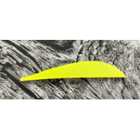 Speed Buckel Naturfeder 2,8" Neon Gelb