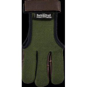 Bucktrail Full Palm Fourway mit Leder Grün/Braun