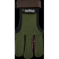 Bucktrail Full Palm Fourway mit Leder Grün/Braun