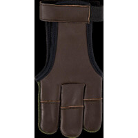 Bucktrail Full Palm Fourway mit Leder Grün/Braun