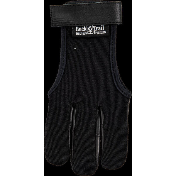 Bucktrail Full Palm Fourway mit Leder Schwarz