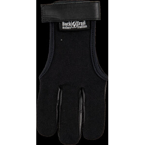 Bucktrail Full Palm Fourway mit Leder Schwarz