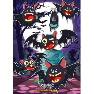 Egertec Halloween Scheibenauflagen Fledermäuse